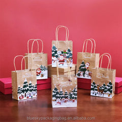 High-Quality Kraft Paper Bag - Strong Brown Paper Shopping Bag with Handle for Retail & Grocery