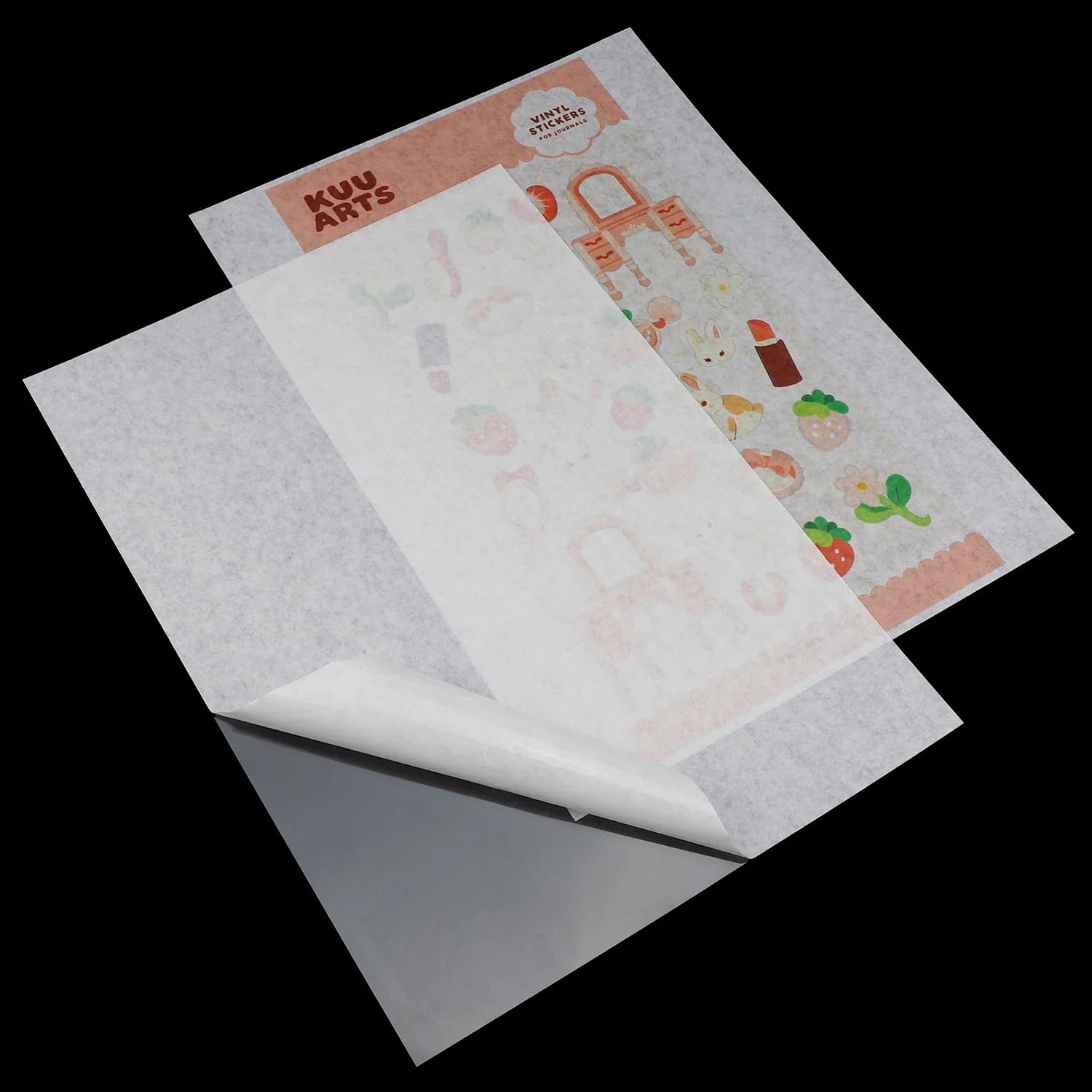 Inkjet Printable Printing A4 Washi Matte Translucent Tracing Sticker Paper With Clear Plastic Backing for Inkjet Printer