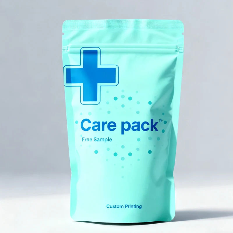 Customized PE Reusable Supplement Plastic Medicine Powder Foil Packet Doypack Vitamin Capsule Exit Packaging Bag