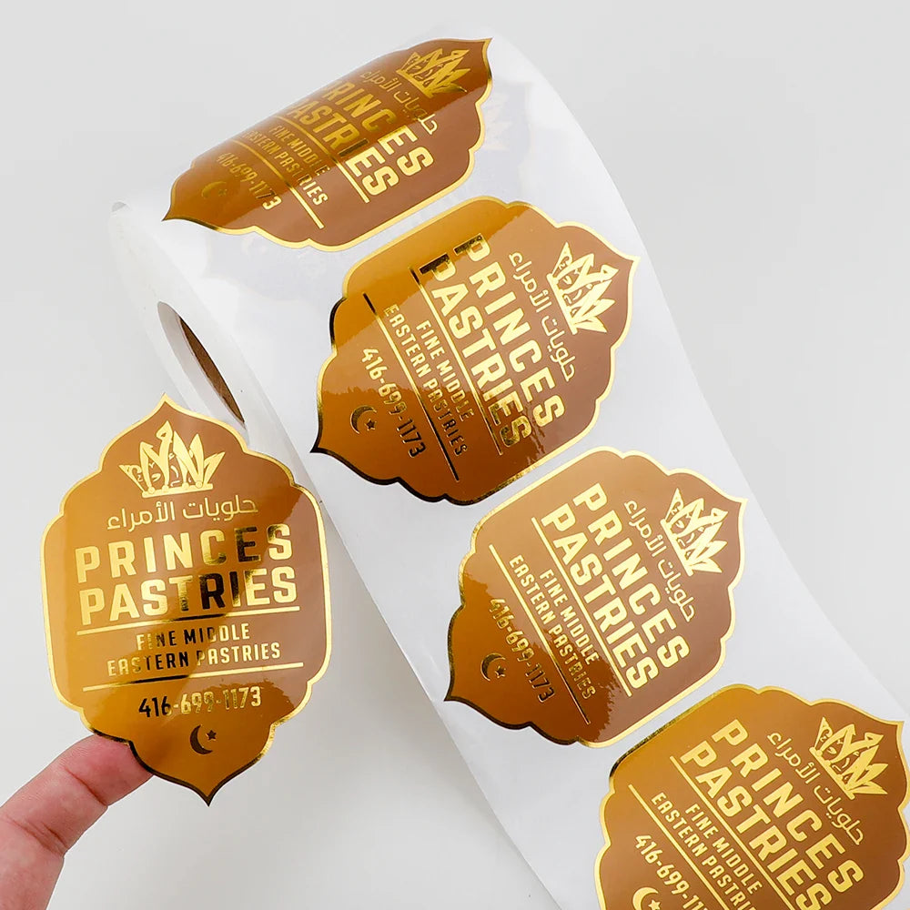 Biodegradable Vinyl Stickers Eco-Friendly Brands Custom Self-Adhesive Waterproof Logo Packaging Labels for Jar Bottle Container