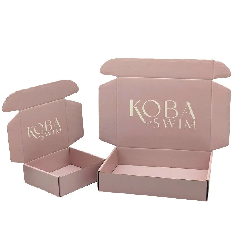 Eco Friendly Corrugated Foldable Packing Custom Sending Business Product Apparel White Branding Shipping Mailer Paper Boxes