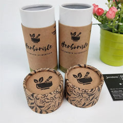 Cosmetic Package Printing Logo Black Paperboard Cylinder Round Perfume Custom Cardboard Paper Tube Packaging
