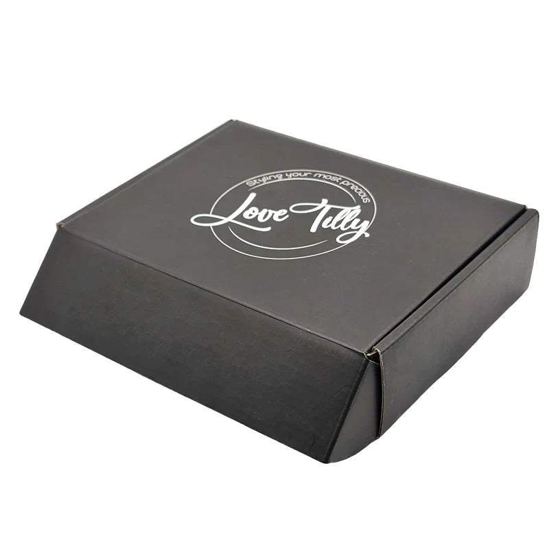 Custom Scatola Per Pacchi Personalizzate Branded Black Mailing Shipping Corrugated Verpackung Emballage Carton Underwear Box