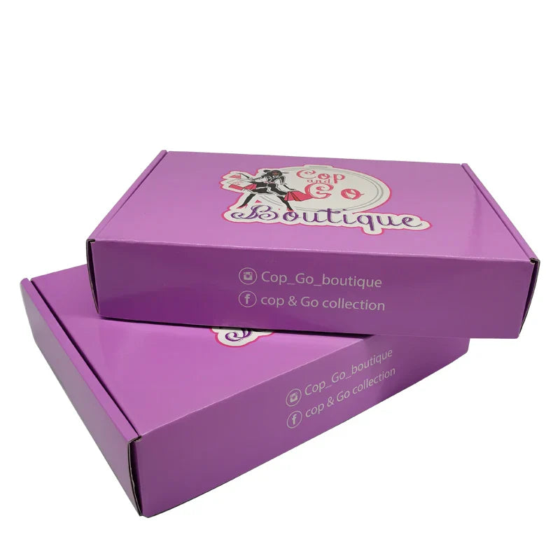 Customizable Corrugated Packaging Cosmetic Clothing Custom Logo Packaging Shoes Box for Mailer Shipping Carton Box with Handle