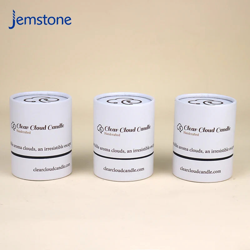 Custom Food Grade Tea Coffee Candle Cylinder Paper Tube  Luxury Kraft Cardboard Tube Push up Cosmetic Box Packaging