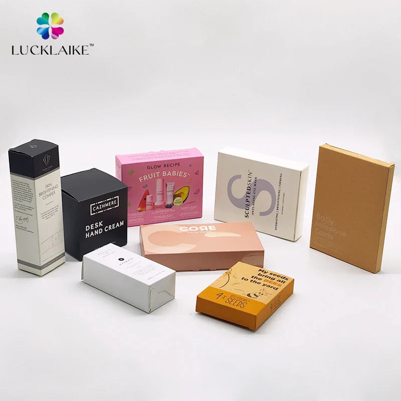 Custom E Commerce Self Adhesive Easy Open Kraft Art Paper Tear Off Strip Self Seal Zipper Peel Packaging Box with Zipper Line