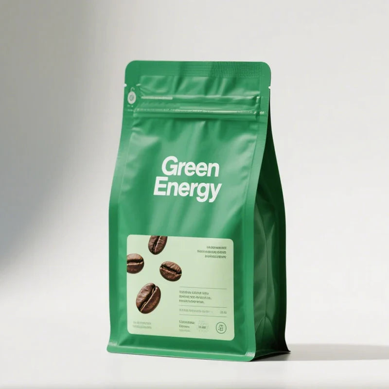 Compostable Flexible Coffee Package 200g 250g Personalized Coffee Beans Foil Top Stand Mylar Pouches