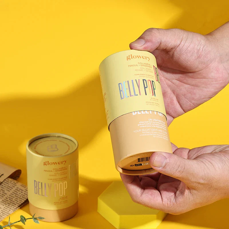 Custom   Twist up Laser Paper Tube Packaging Bottles Cosmetic   Food Black Push up Cardboard Tube