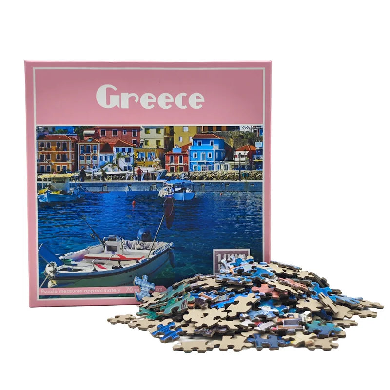 Wholesale Custom Puzzle Manufacturers Personalized IQ Sublimation Blank Jigsaw Puzzle Games Box 1000 Piece for Kids Adulte