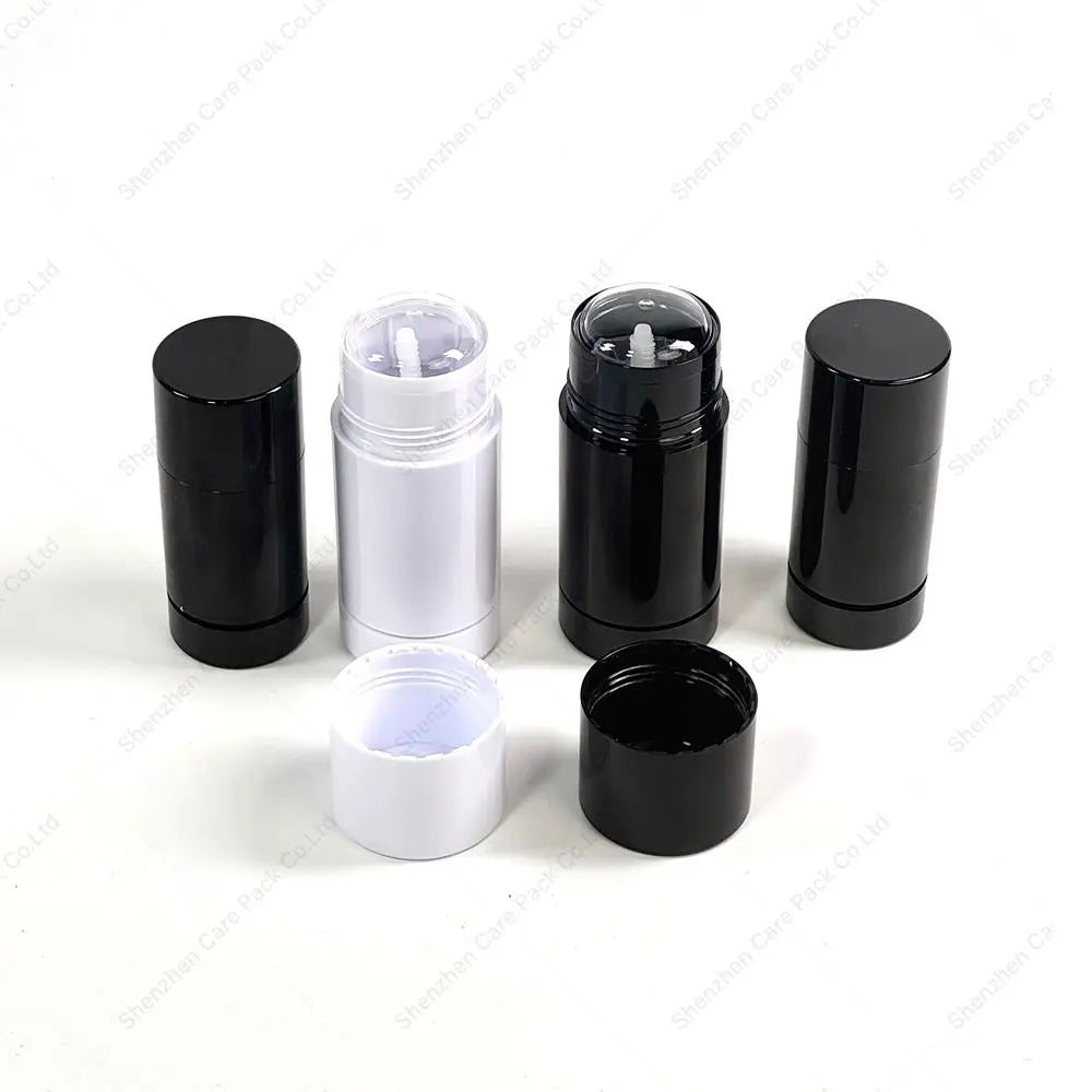 Wholesale Plastic 100% Biodegradable PE Deodorant Stick Lip Balm Cosmetic Tube Containers Packaging with Custom Logo Round Shape