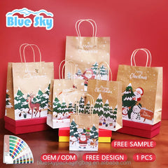 High-Quality Kraft Paper Bag - Strong Brown Paper Shopping Bag with Handle for Retail & Grocery