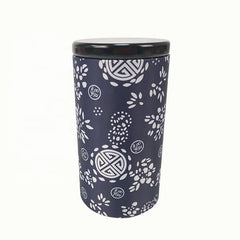 Wholesale Tea Package Printing Logo Cardboard Cylinder Round Cardboard Paper Tube Packaging Box with Wood Lid