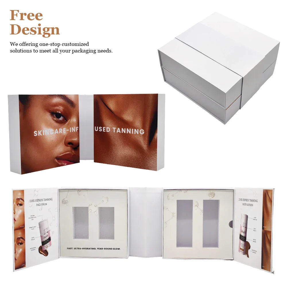 Luxury Cardboard Matte Black Rigid Card Package Gift Foldable Magnetic Closure Boxes Wholesale Custom Packaging