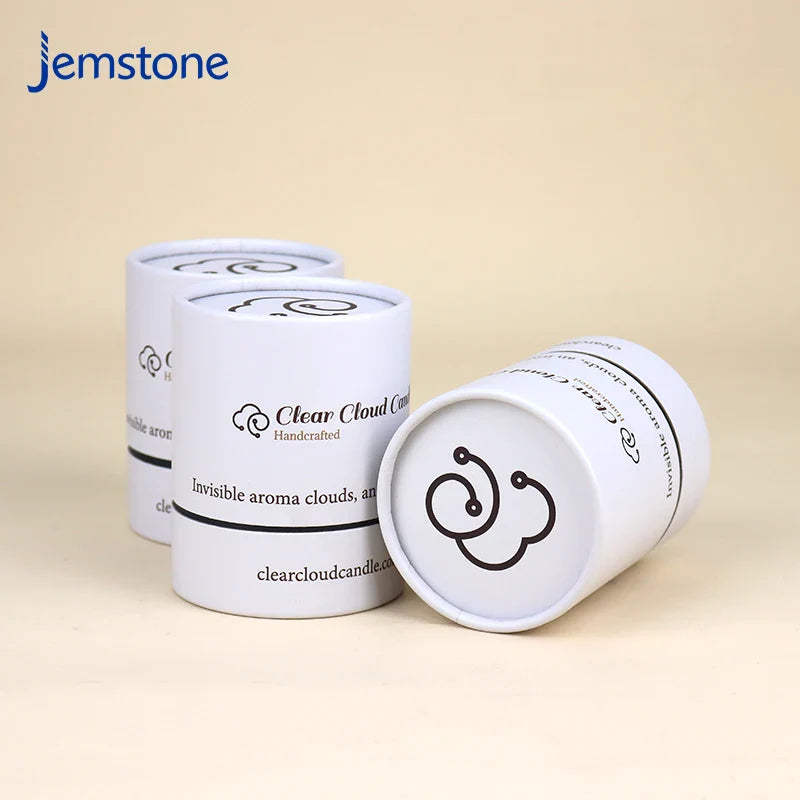 Factory Custom Food Grade Tea Coffee Candle Cylinder Paper Tube  Luxury Kraft Cardboard Tube Push up Cosmetic Box Packaging
