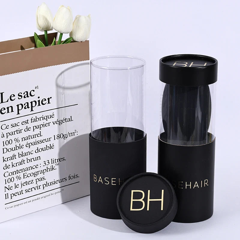 Custom Packaging Food Kraft Round Cardboard Tube Coffee Powder Paper Core Tube With Windows 500Ml