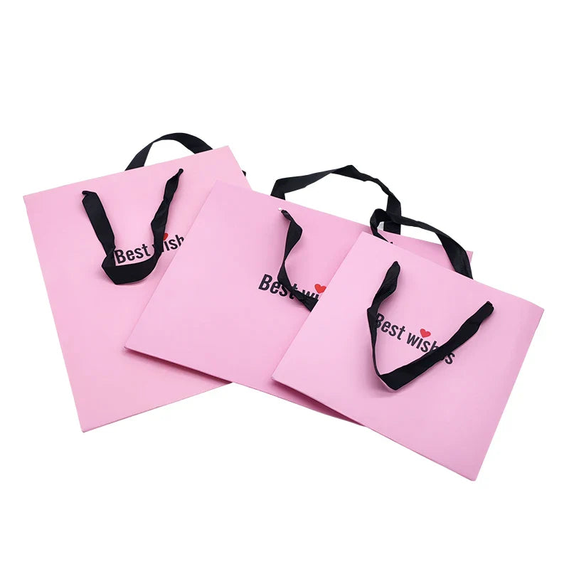 Wholesale Custom Logo Bolsas De Regalo White Black Sac Cadeau Shopping Jewelry Paper Bag With Handles Bolsa De Papel