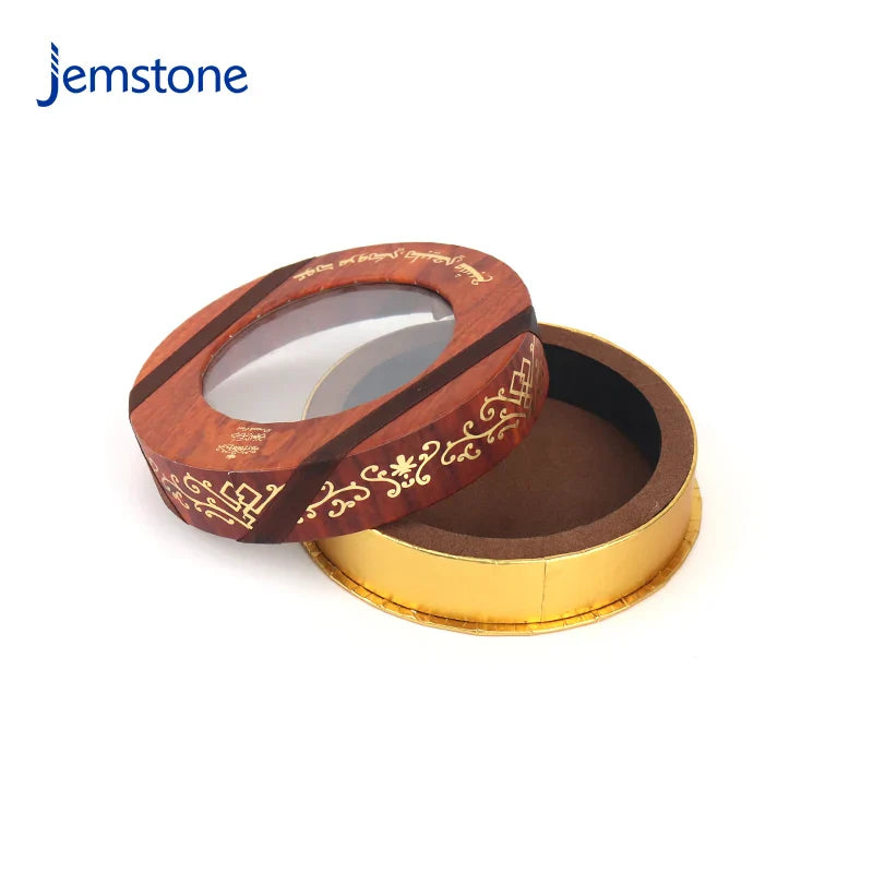 Custom Luxury Food Tea Coffee Candle Cylinder Packaging Kraft Powder Cosmetic Cardboard Tube Push up Paper Tube with Windows