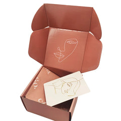 Luxury Corrugated Press on Post Underwear t Shirt Clothing Fold Gift Packaging Mailing Shipping Boxes Custom logo