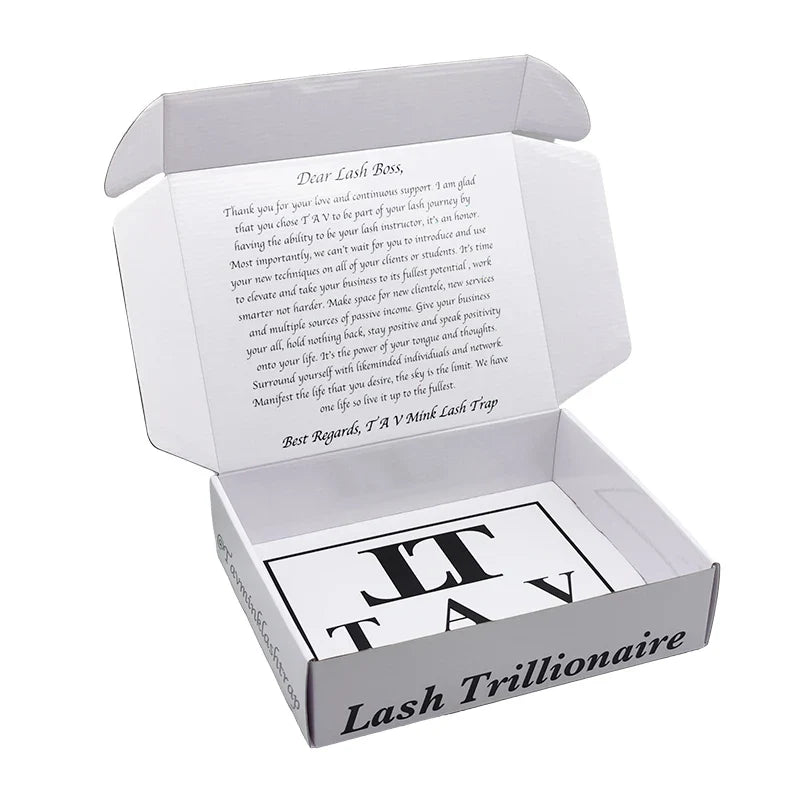 Customized Pink Eyelashes Skincare Cosmetic Jewelry Products Paper Mailer Shipping Packaging Corrugated Boxes with Your Own logo