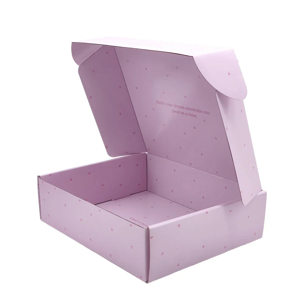 Customised Printing Recycled Foldable Kraft Corrugated Box Packaging Cosmetics Bottle Carton Paper Postal Pr Boxes for Packaging