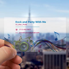 Custom Printed Logo Luxury Plastic Clear PVC Transparent Business Cards With Logo