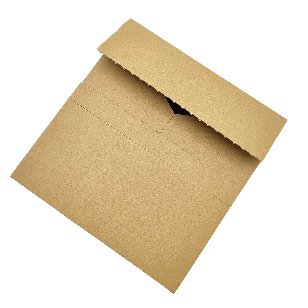 Custom E Commerce Self Adhesive Easy Open Kraft Art Paper Tear Off Strip Self Seal Zipper Peel Packaging Box with Zipper Line