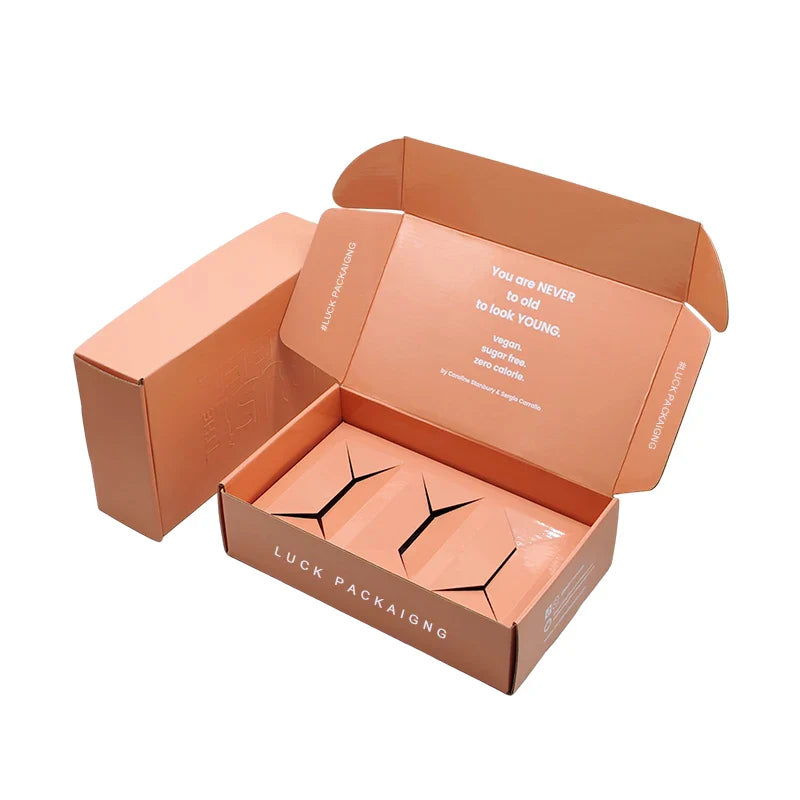 Customized Cosmetic Packing Verpackung Zipper Box for Packiging Corrugated Mailer Shipping Boxes With Logo Packaging