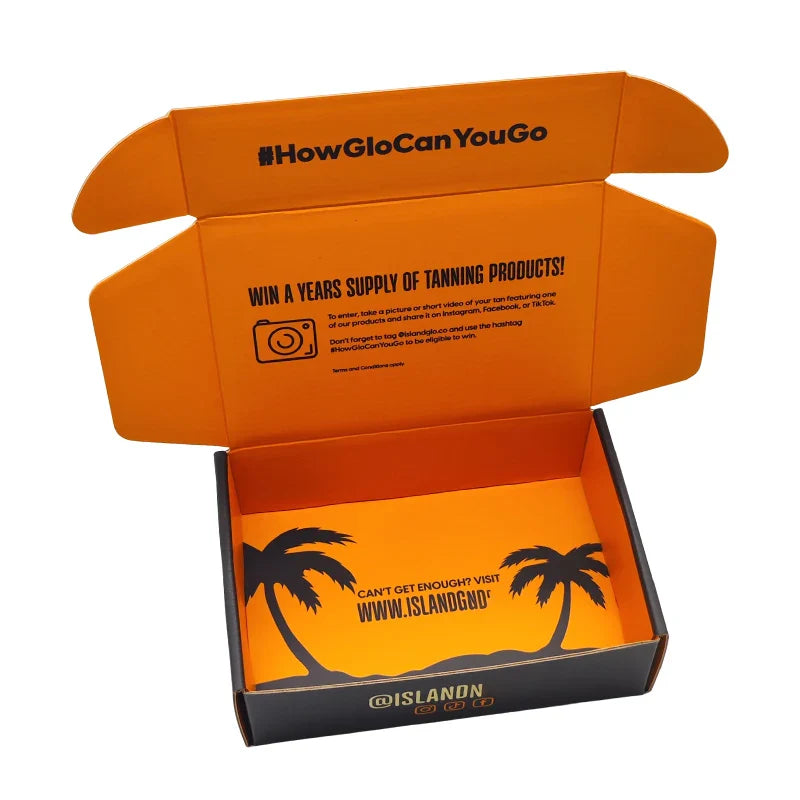 Customized Gold Foil logo Glossy Black Makeup Skin Care Gift Sets Packing Storage Private Label Paper Shipping Box for Packiging