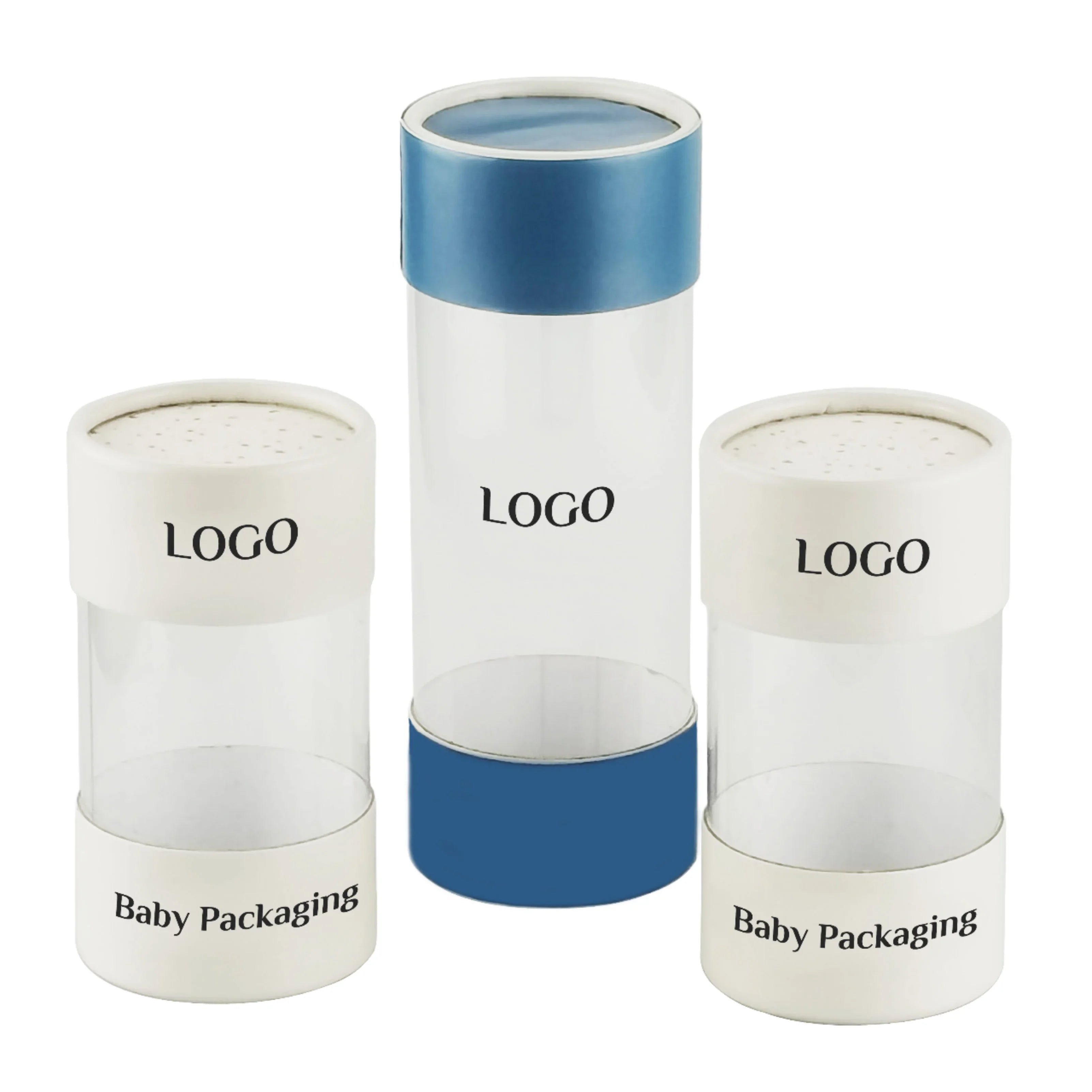 Eco-Friendly Custom Kraft Cardboard Cylinder Packaging Round Handmade Baby Food Food Paper Tube