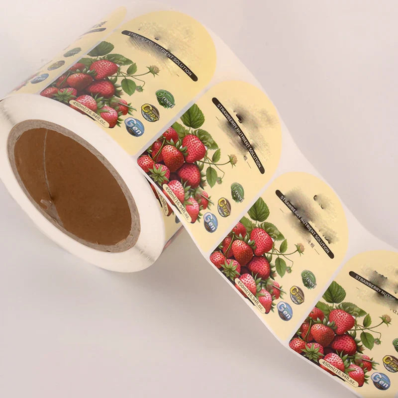 Custom Waterproof Self Adhesive Agricultural Glyphosate Herbicide Plastic Bottle Packaging Label Sticker Pesticide Bottle Label