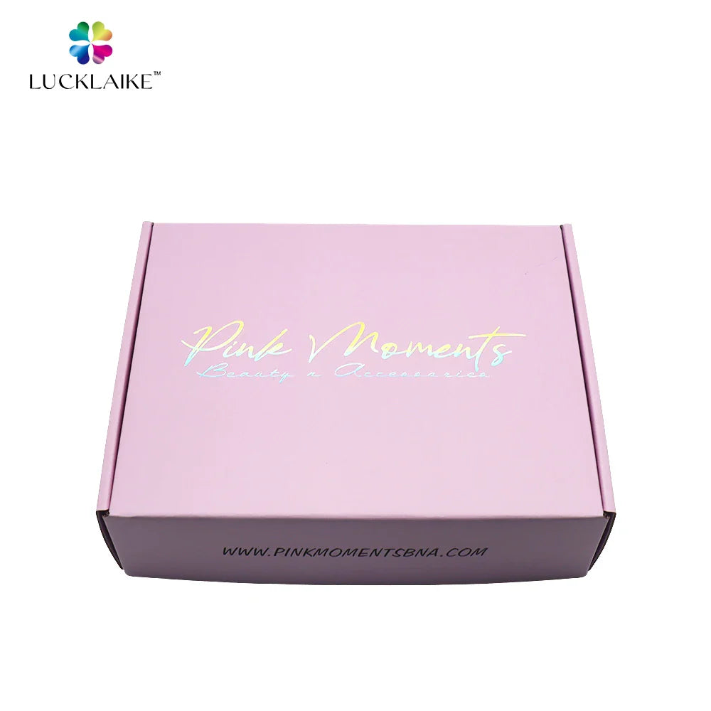Customize Holographic Branded Cosmetics Cajas Personalizadas Corrugated Mailing Packaging Boxes with Custom logo