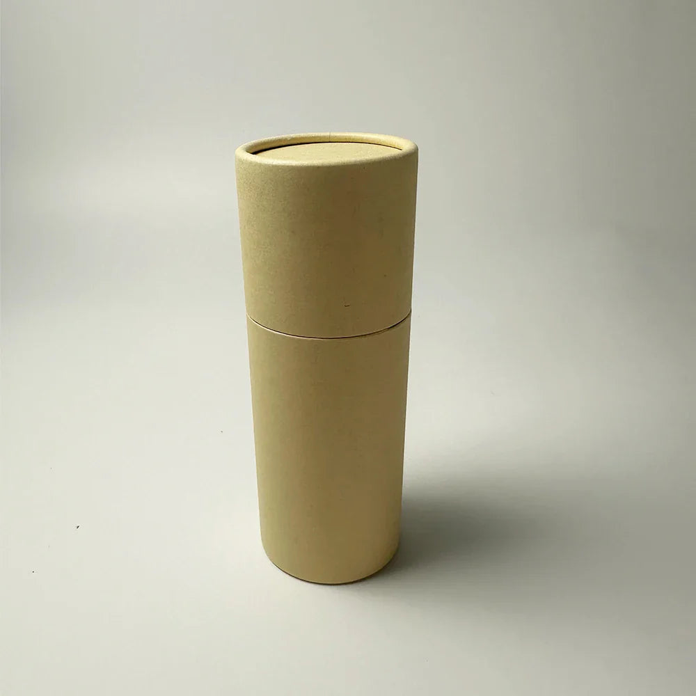 Custom Eco-Friendly Brown/Black/White Cardboard Kraft Paper Tube Packaging for Perfume Craft Use Natural Solid Stick Deodorant