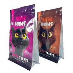 Custom 1 kg Pet Dog Cat Food Packaging Eight Side sealed Bag With clear Window and Zipper Snack Nut Plastic Bag Pouch