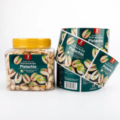 Personalized Logo Food Sticker Printing Self Adhesive Vinyl Round Waterproof Custom Packaging Roll Sticker Label for Bottle