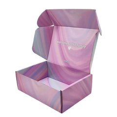 Free Design Cute Pink Anime Girl Custom Eco Corrugated Paper Mailing Boxes Packaging for Beauty / Skincare / Cosmetic Packiging