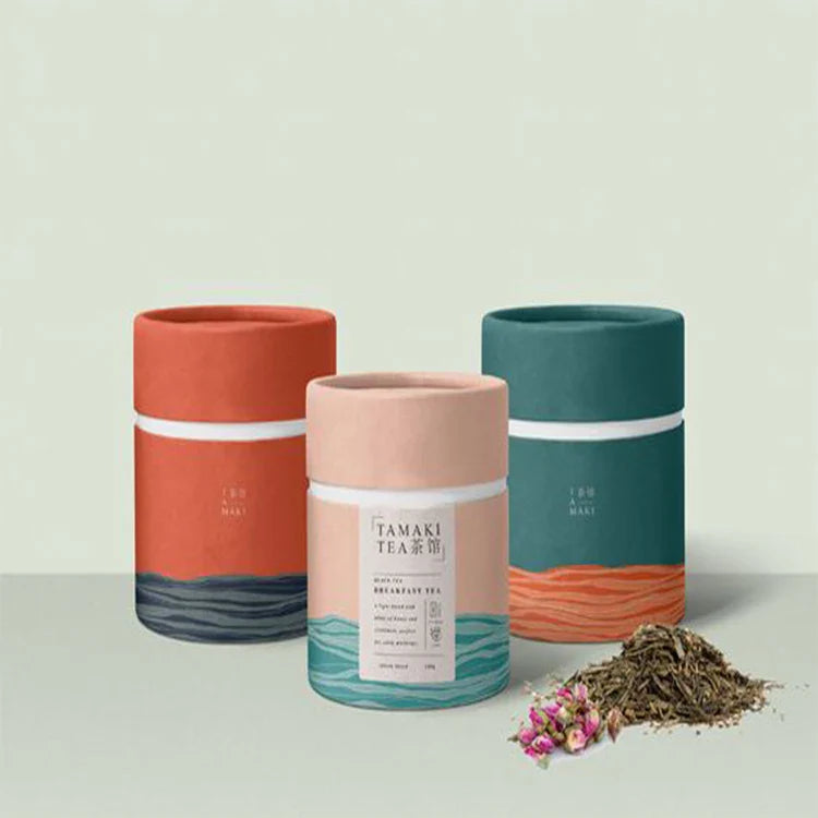 Custom Logo Eco Friendly Large Cardboard Cylinder Container Paper Tube for Clothing T Shirt Sock Scarf Packaging