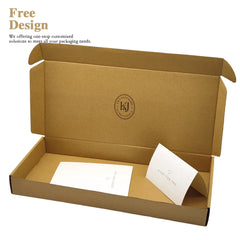 Custom logo Large Corrugated Mailer Cardboard Kraft Paper Box Luxury Book Packaging Box for Beauty Products