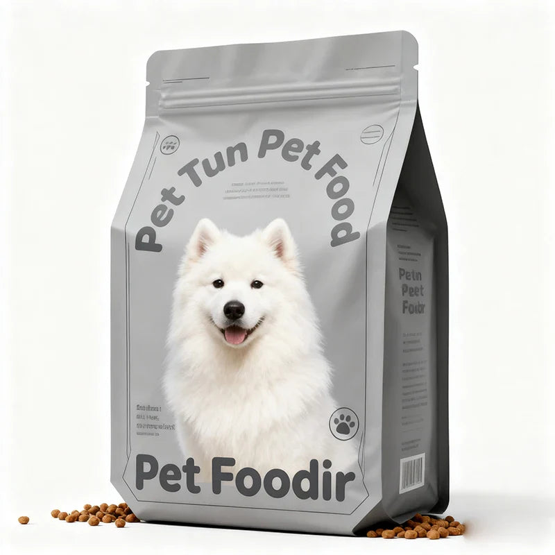 OEM Custom UV Resistant Dry Food BOPP/PE Composite Flat Bottom Feed Packaging Airtight Pet Cat Food Bag