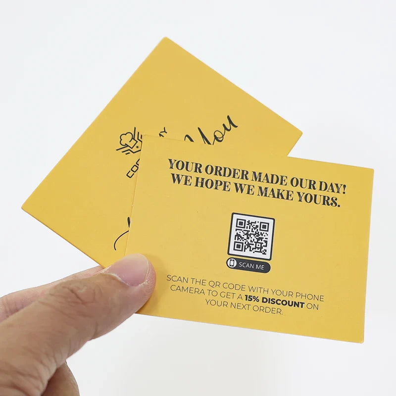 High Quality Free Sample Full Color Printing Luxury Business Cards Recyclable Paper Visit Card Greeting Thank You Card with logo