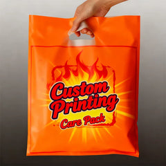 Wholesale Custom Plastic Shopping Bag With Logo Recyclable Bag Die Cut Handle Groceries Business Promotion Shopping Bags