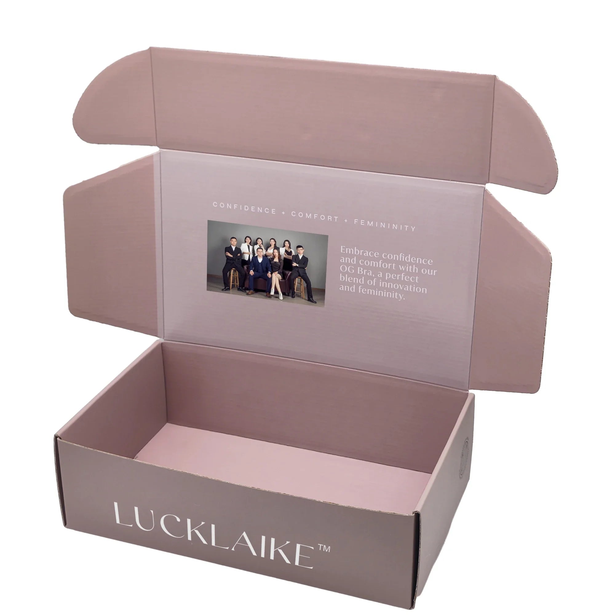 Manufacturer Luxury Wedding Gift Package Beige pink Caja Misteriosa Paper Shoe Packaging Mailer PR Advertising Mailer Boxes