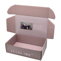 Manufacturer Luxury Wedding Gift Package Beige pink Caja Misteriosa Paper Shoe Packaging Mailer PR Advertising Mailer Boxes