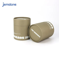 Custom Logo Food Loose Tea Coffee Cylinder Packaging Box Candle Jar Round Cardboard Tube Luxury Aromatherapy Kraft Paper Tube