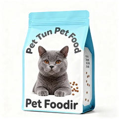 Cat Dry Food Treat Resealable Zipper Flat Bottom Dry/Pet Foil Eight Side Seal Feed Snacks Plastic Mylar Pouch