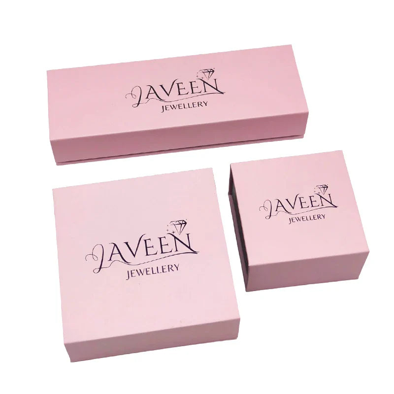 Eco-Friendly Cardboard Sustainable Necklace Ring Box Packaging White Beige Drawer Paper Gift Jewelry Package Boxes