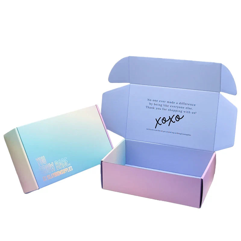 Custom Mailing Packaging Paper Gift Boxes Strong Corrugated Cardboard Cartons Cosmetic Shipping Mailer Box for Clothing Pack