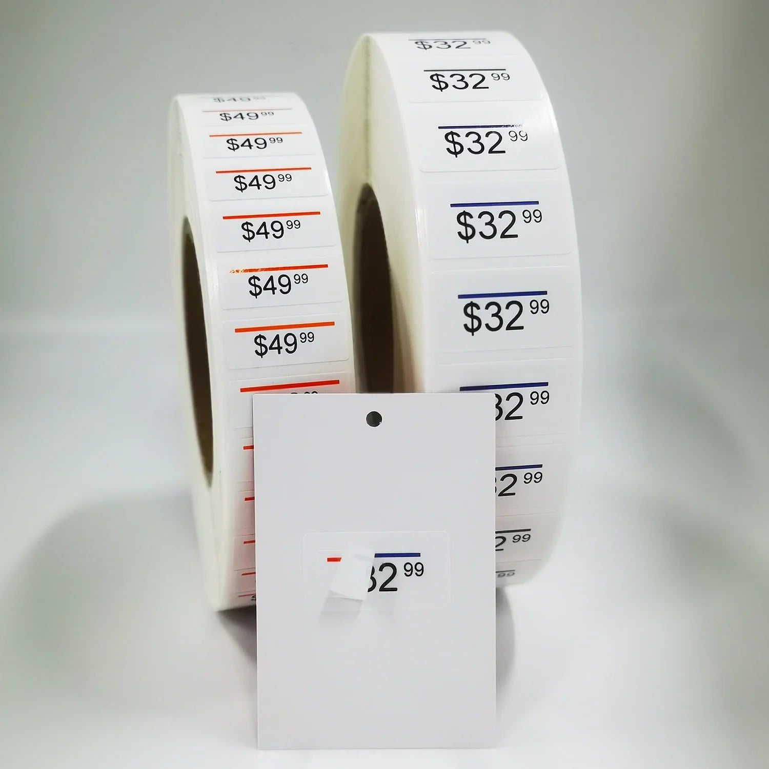 Eco-Friendly Material 31*12mm 40*17mm 37*21mm 37*17mm Garment Tag Multilayer Piggyback Label Sticker, Piggy Sticker for Clothes