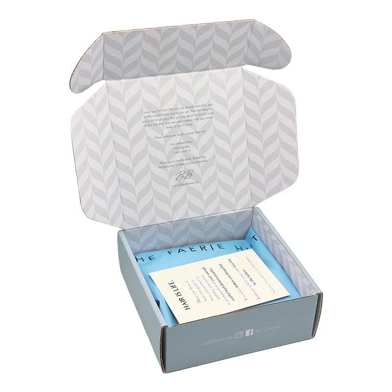 Custom Clothing Cajas Packaging Beige Boxes Design Paper Custom Clothes Hair Mailer Craft Paper Boxes With Logo Packaging