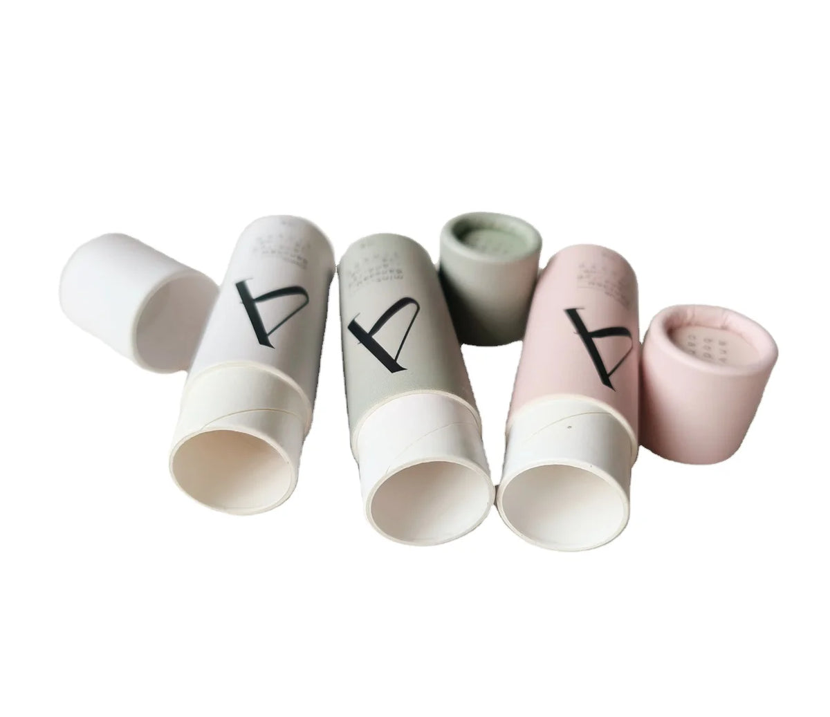 Printed Skincare Essential Oil Bottle Paper Tube Cylinder Packaging Cardboard Tube Packaging Biodegradable Cosmetic Paper Tubes