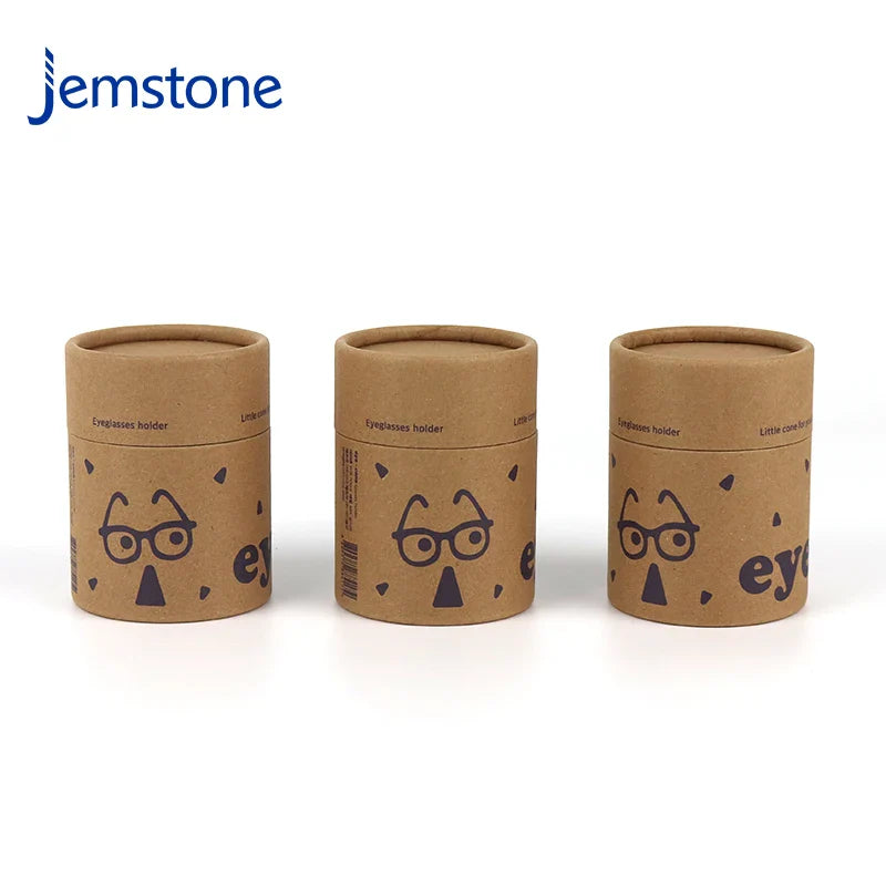 Custom 100% Recyclable Round Cosmetic Perfume Cardboard Tube Packaging Food Tea Coffee Cylinder Packaging Brown Kraft Paper Tube